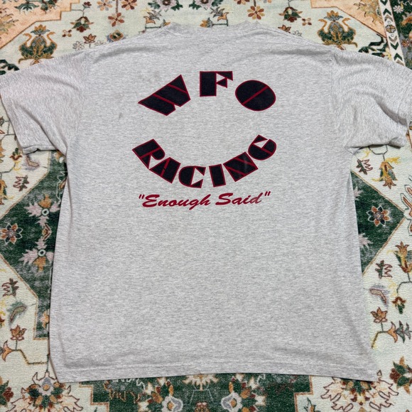 Fruit of the Loom Other - WFO Racing Graphic T‎ Shirt Mens XL Grey Short Sleeve "Enough Said" Tee